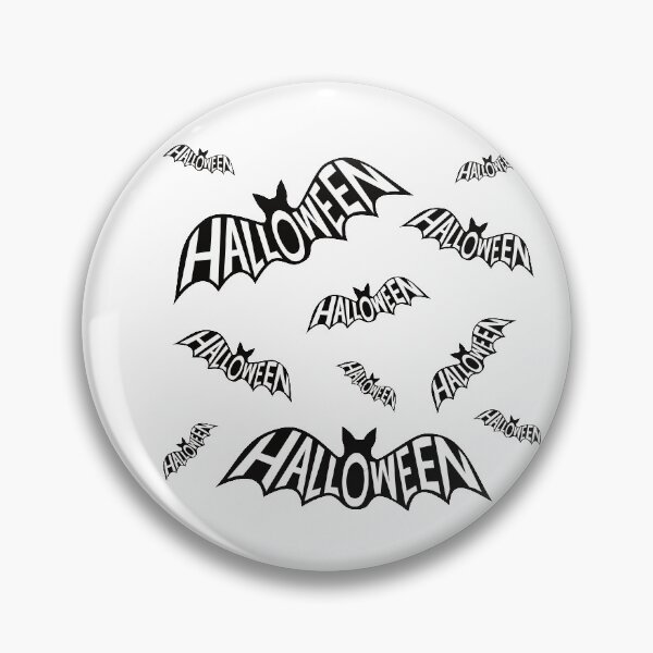 Item preview, Halloween silhouette of a cauldron of word art bats designed and sold by ReluctantChickn.