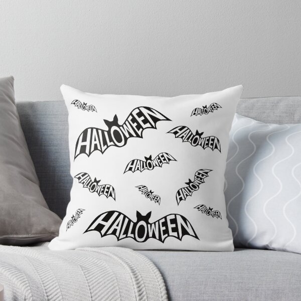 Item preview, Halloween silhouette of a cauldron of word art bats designed and sold by ReluctantChickn.