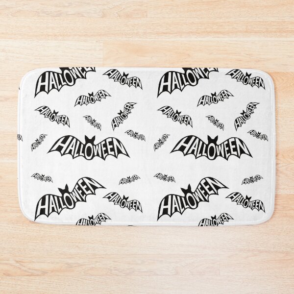 Item preview, Halloween silhouette of a cauldron of word art bats designed and sold by ReluctantChickn.
