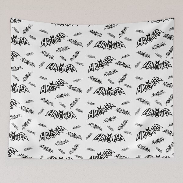 Item preview, Halloween silhouette of a cauldron of word art bats designed and sold by ReluctantChickn.