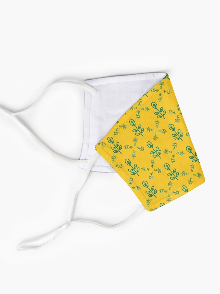 Alternate view of Early Bird, Sub Pattern (Leaf Yellow) Mask