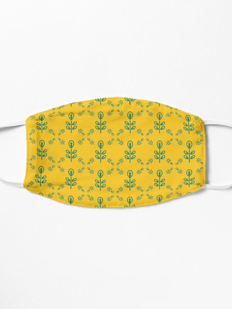 Alternate view of Early Bird, Sub Pattern (Leaf Yellow) Mask