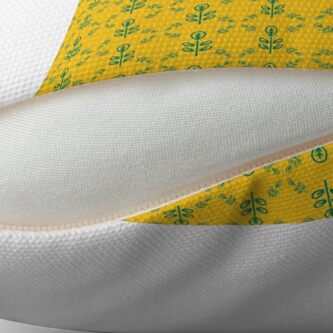 Alternate view of Early Bird, Sub Pattern (Leaf Yellow) Floor Pillow