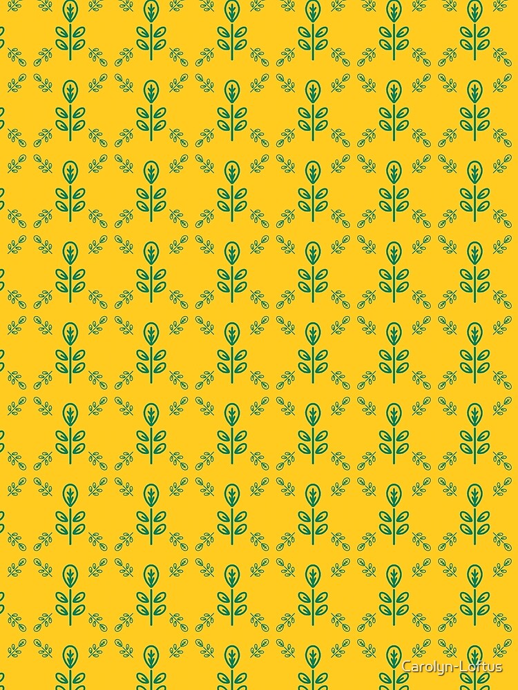 Early Bird, Sub Pattern (Leaf Yellow) by Carolyn-Loftus