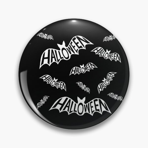 Item preview, Halloween silhouette of a cauldron of word art bats designed and sold by ReluctantChickn.