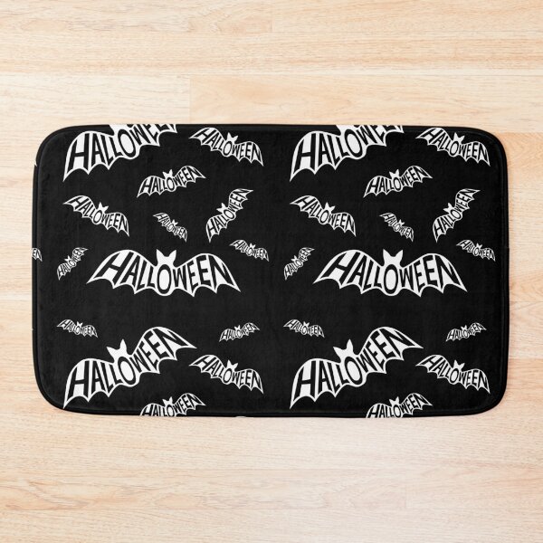 Item preview, Halloween silhouette of a cauldron of word art bats designed and sold by ReluctantChickn.
