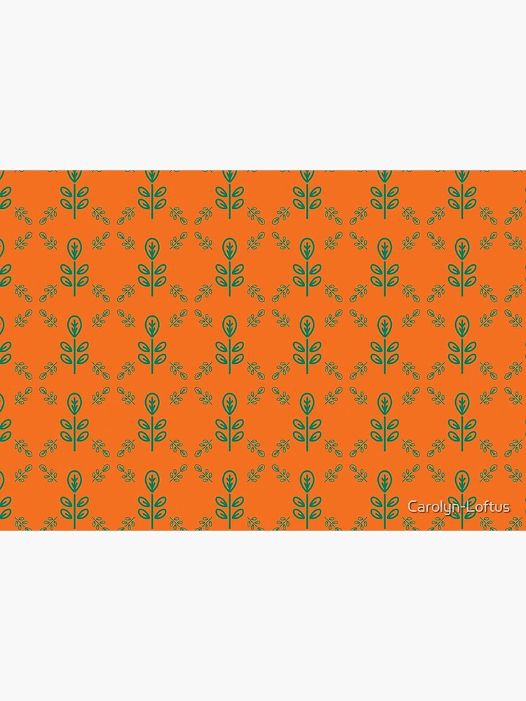 Early Bird, Sub Pattern (Leaf Orange) by Carolyn-Loftus