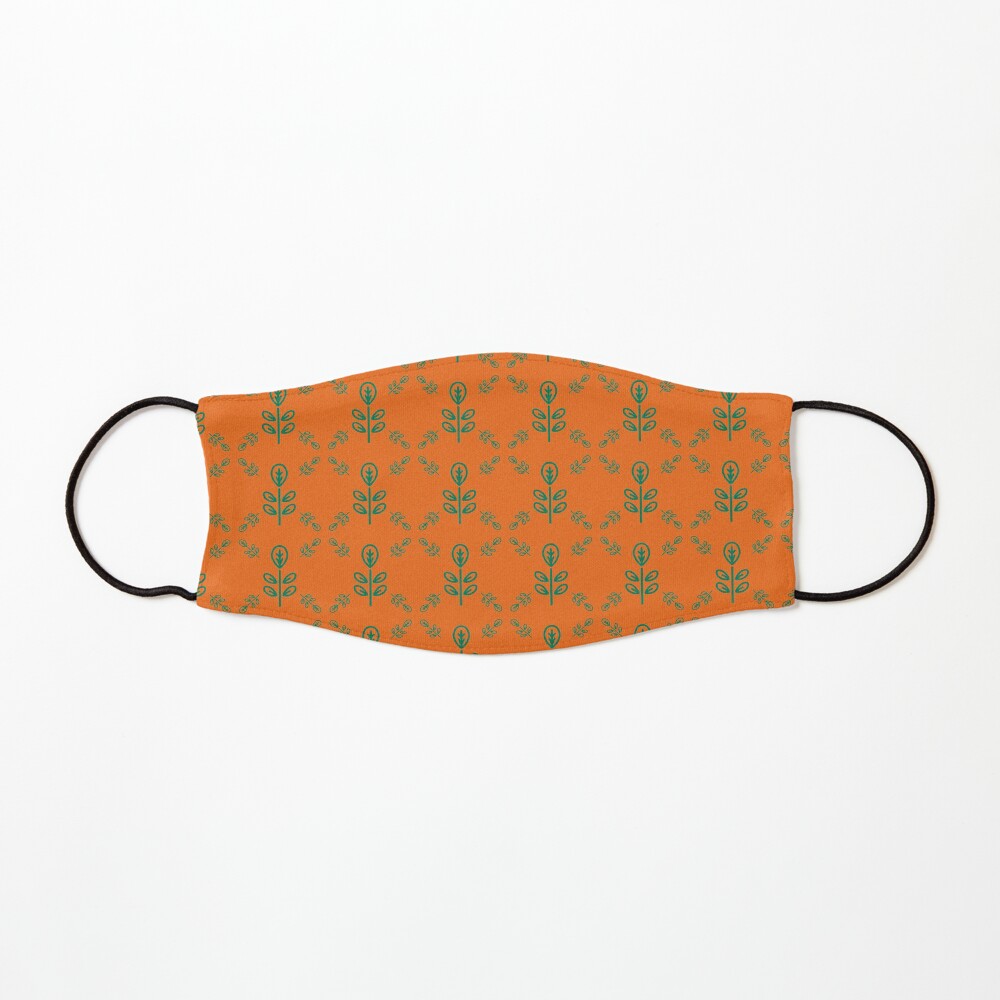 Early Bird, Sub Pattern (Leaf Orange) Mask