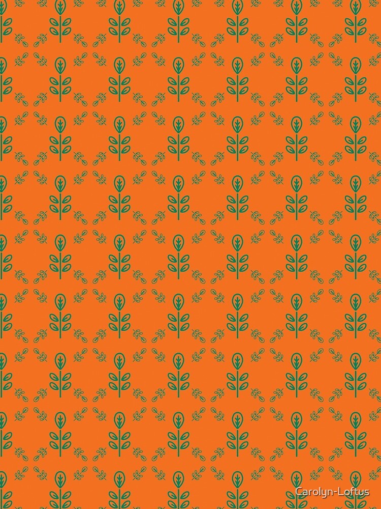 Early Bird, Sub Pattern (Leaf Orange) by Carolyn-Loftus