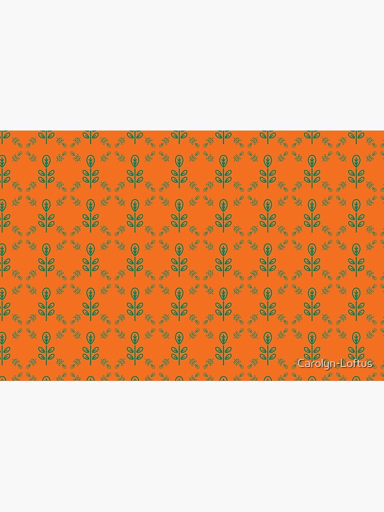 Early Bird, Sub Pattern (Leaf Orange) by Carolyn-Loftus