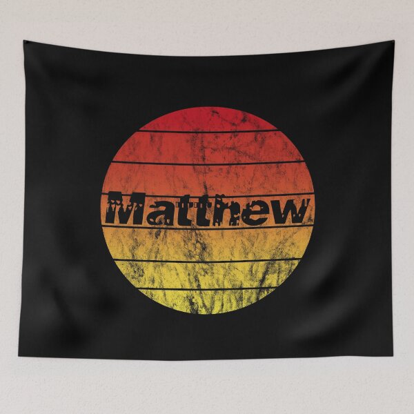Item preview, Name Matthew in the sunset vintage sun designed and sold by ABCKT.