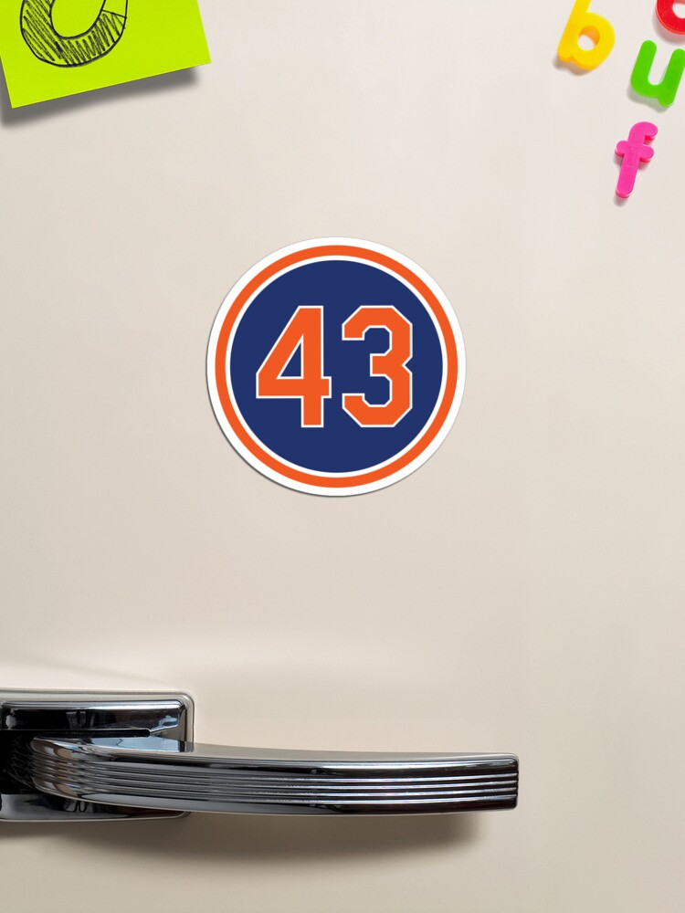 RA Dickey #43 Jersey Number Magnet for Sale by StickBall