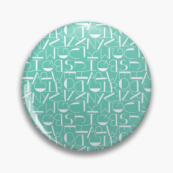 Item preview, Teal Letters designed and sold by patternsy.