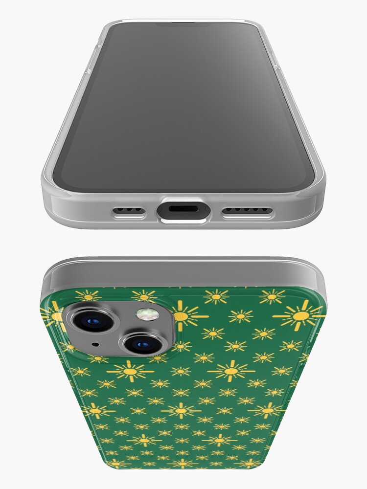 Alternate view of Early Bird, Sub Pattern (Sun Green) iPhone Case