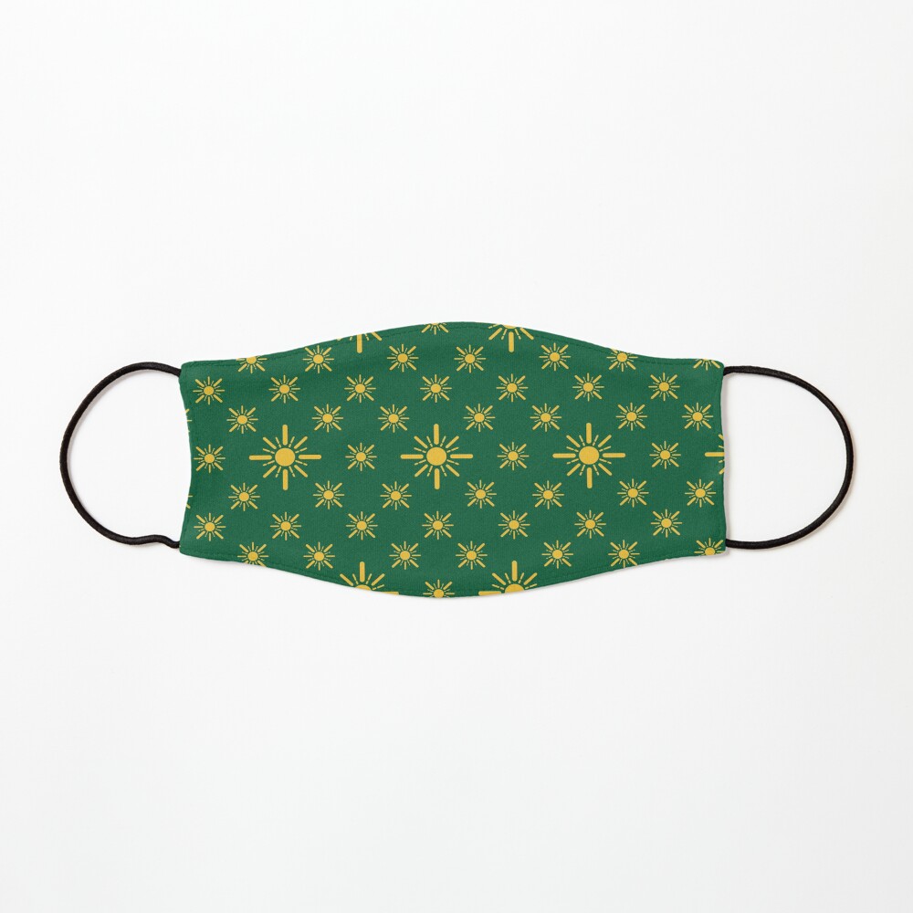 Early Bird, Sub Pattern (Sun Green) Mask