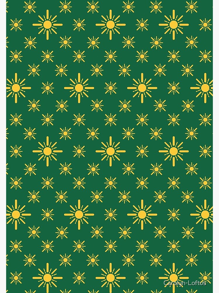 Early Bird, Sub Pattern (Sun Green) by Carolyn-Loftus