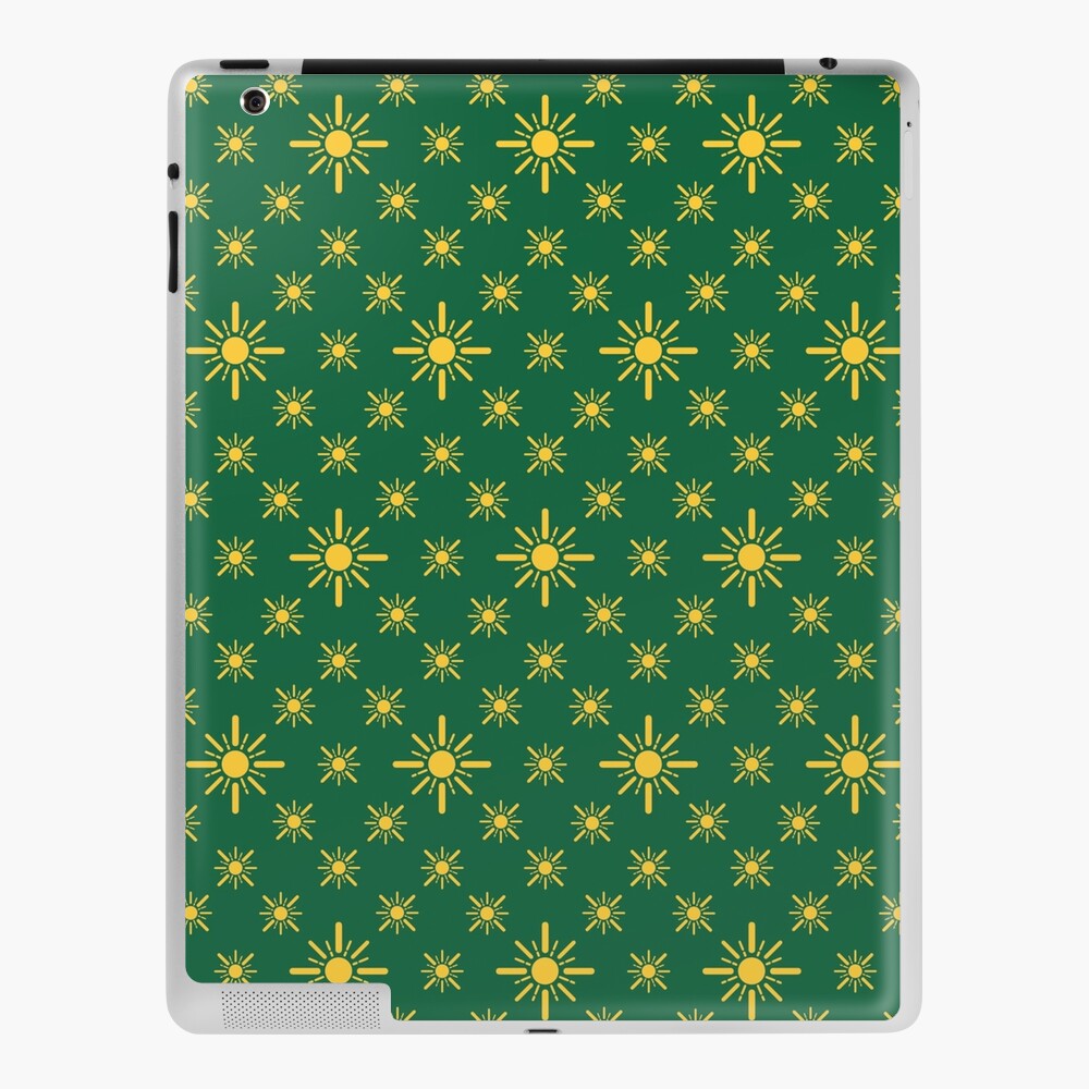 Early Bird, Sub Pattern (Sun Green) iPad Case & Skin
