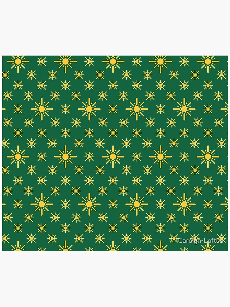 Early Bird, Sub Pattern (Sun Green) by Carolyn-Loftus