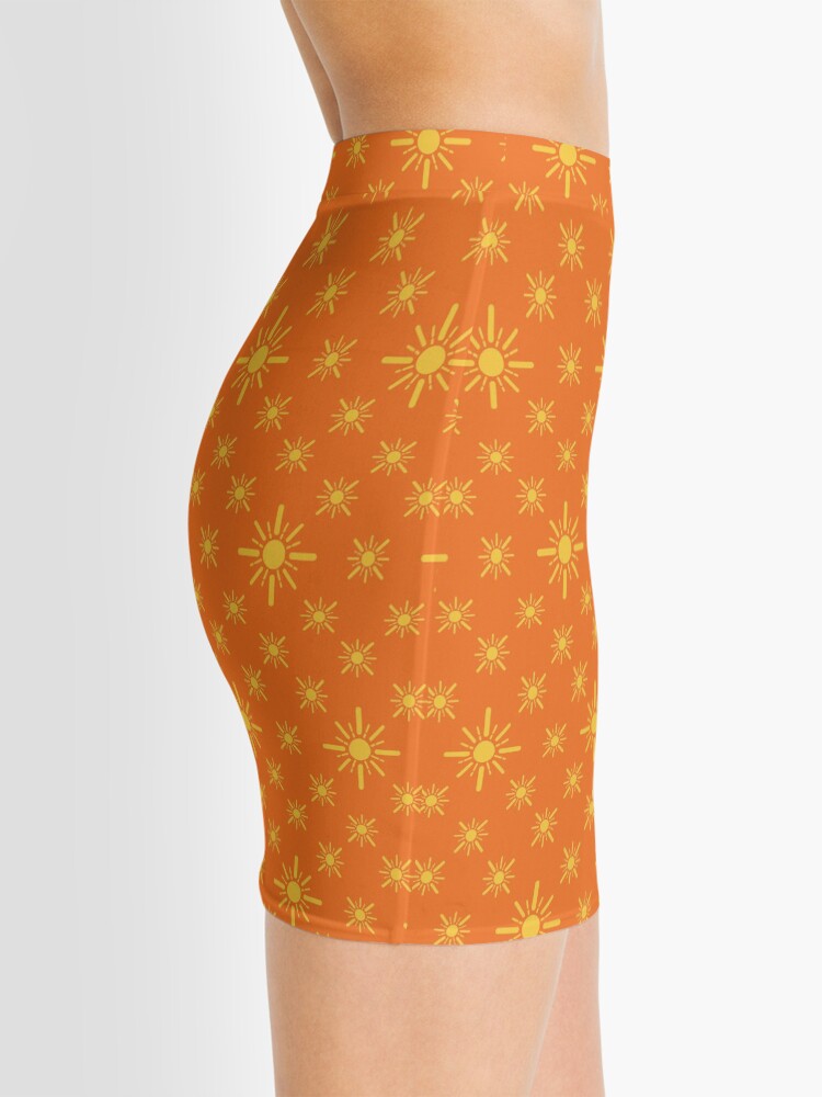 Alternate view of Early Bird, Sub Pattern (Sun Orange) Mini Skirt