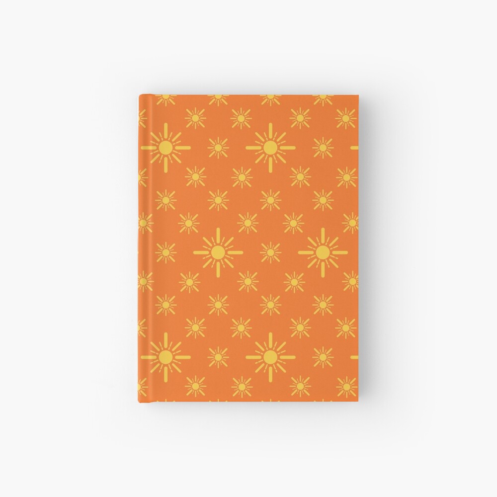 Early Bird, Sub Pattern (Sun Orange) Hardcover Journal