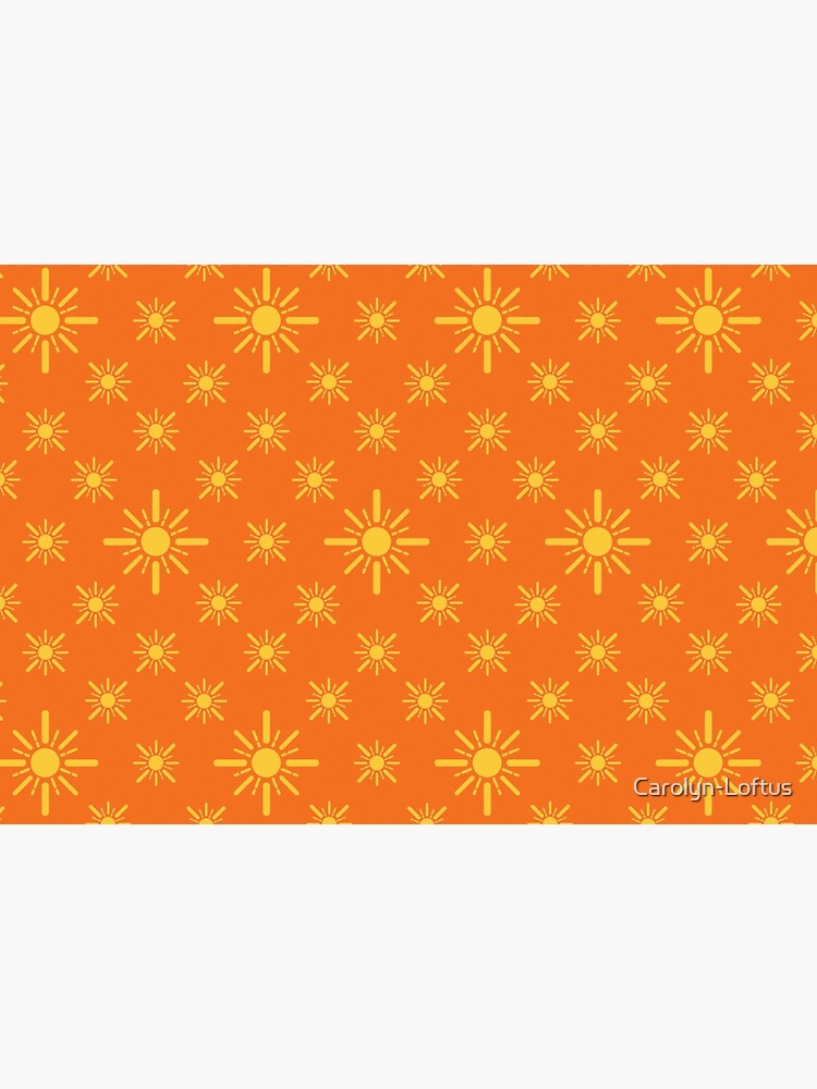 Early Bird, Sub Pattern (Sun Orange) by Carolyn-Loftus