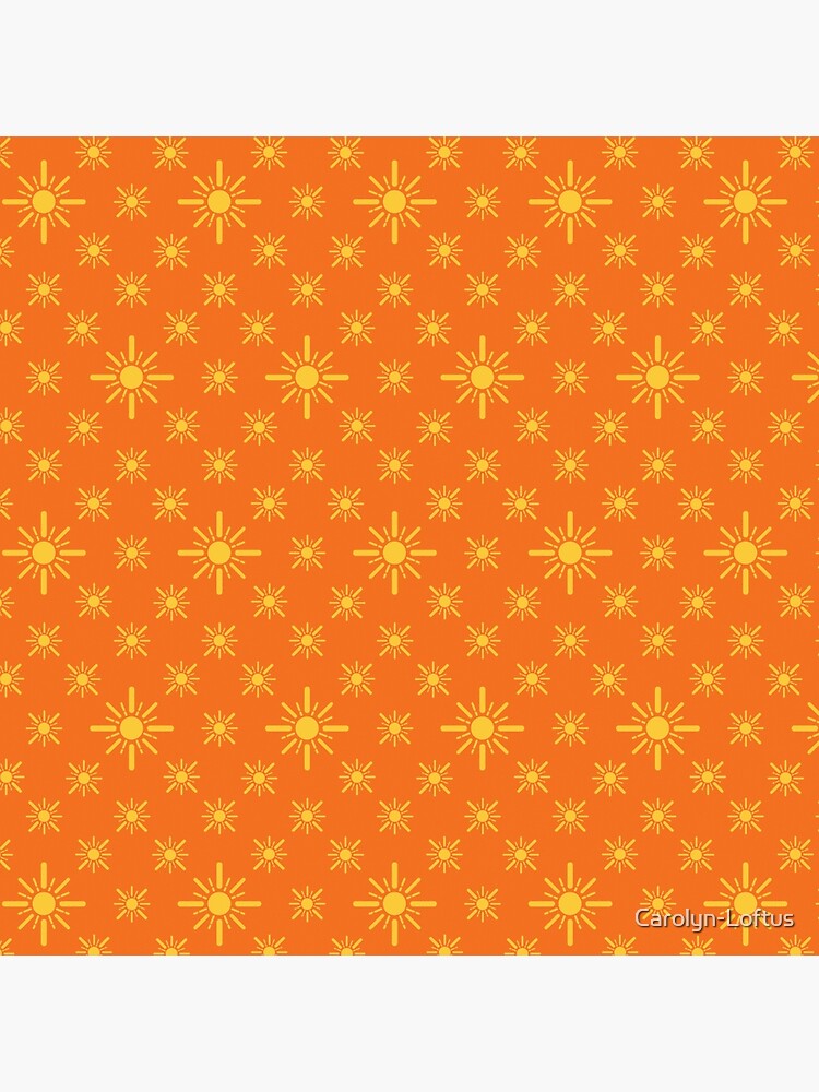 Early Bird, Sub Pattern (Sun Orange) by Carolyn-Loftus
