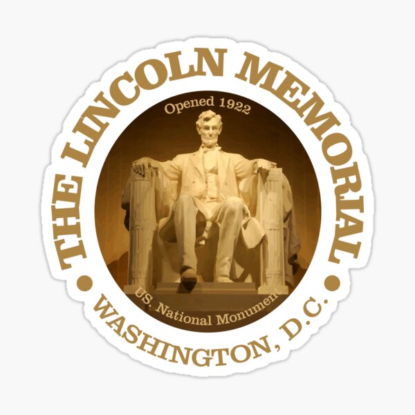 Washington DC Monument Lincoln Memorial Sticker Set de 2, pegatinas para  parachoques, pegatinas para maletas, pegatinas de viaje de recuerdo,  pegatinas del orgullo estatal -  México