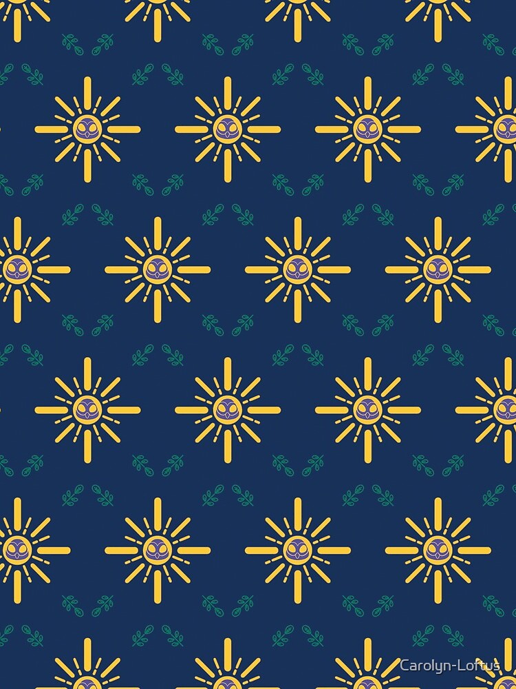 I am a Night Owl Doomed to the Life of an Early Bird, Main Pattern (Blue) by Carolyn-Loftus