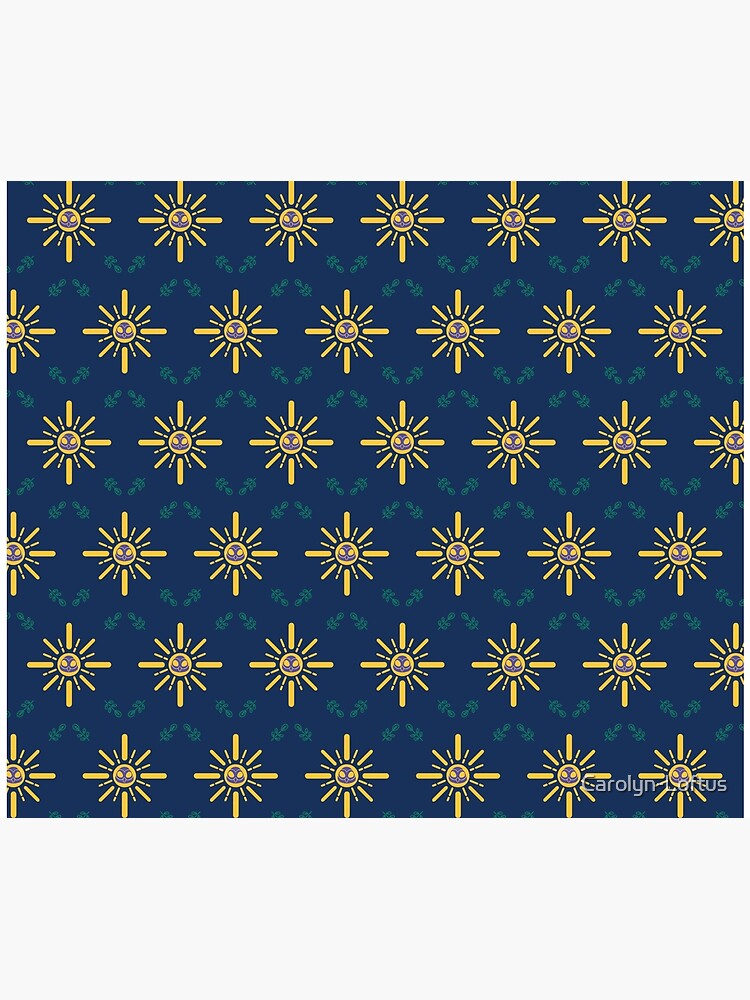 I am a Night Owl Doomed to the Life of an Early Bird, Main Pattern (Blue) by Carolyn-Loftus