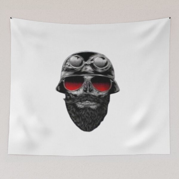 Item preview, Skull With Beard Aviator designed and sold by DAREENTER.