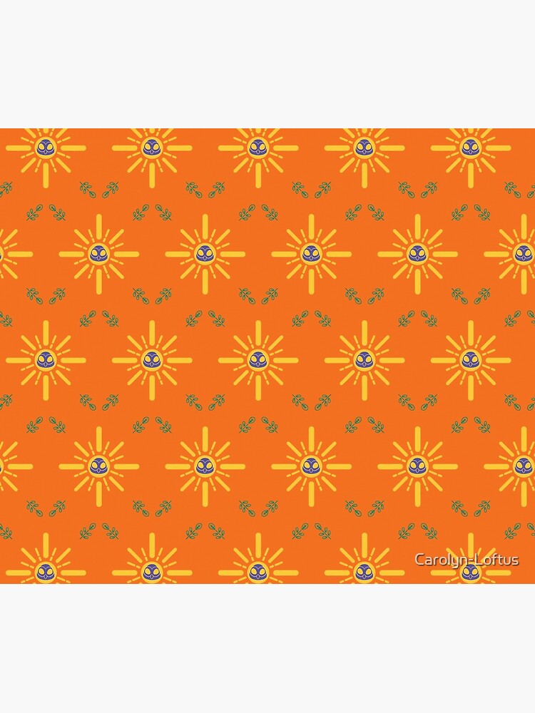 I am a Night Owl Doomed to the Life of an Early Bird, Main Pattern (Orange) by Carolyn-Loftus
