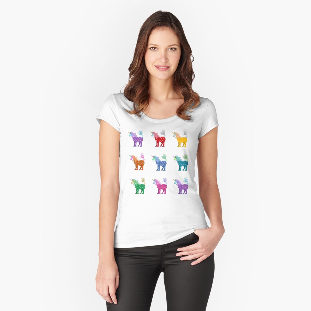 Item preview, Fitted Scoop T-Shirt designed and sold by HappigalArt.