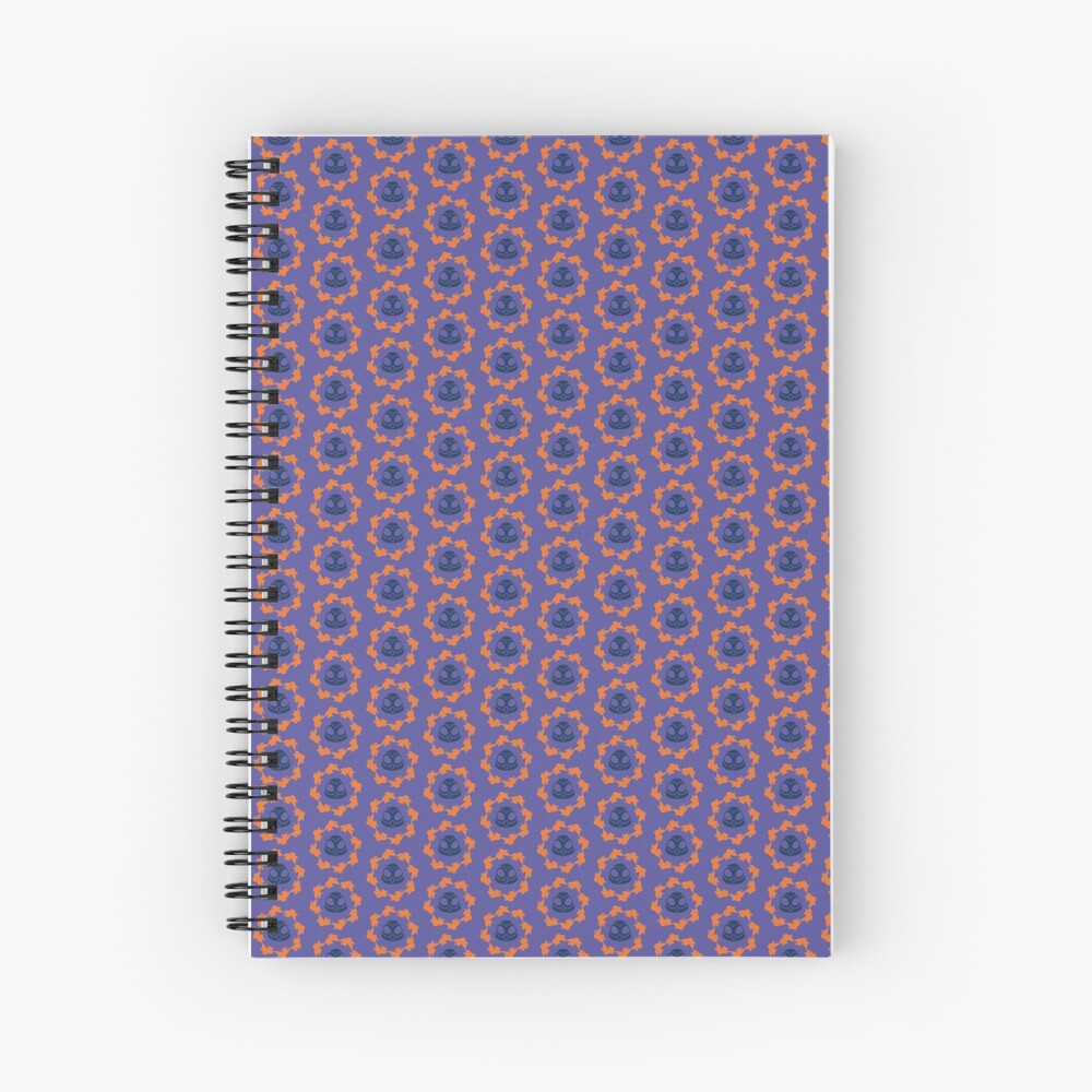 I am a Night Owl Doomed to the Life of an Early Bird, Sub Pattern (Purple) Spiral Notebook