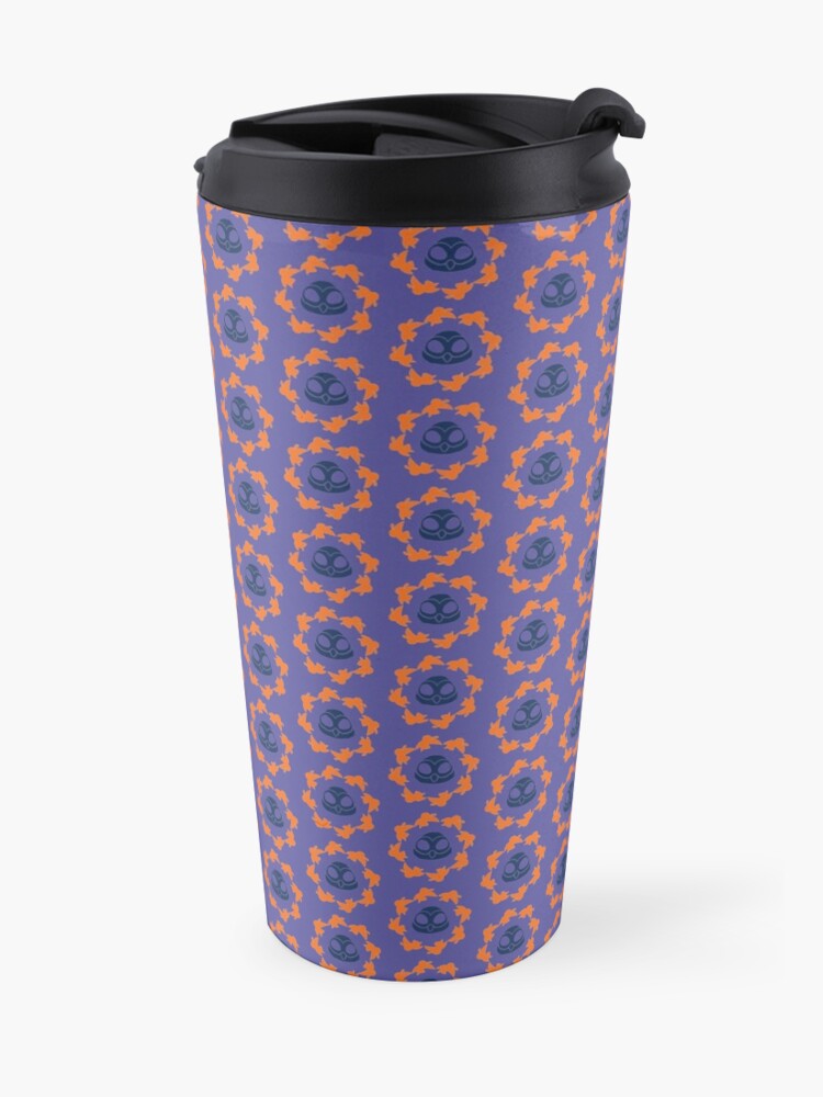 Alternate view of I am a Night Owl Doomed to the Life of an Early Bird, Sub Pattern (Purple) Travel Coffee Mug