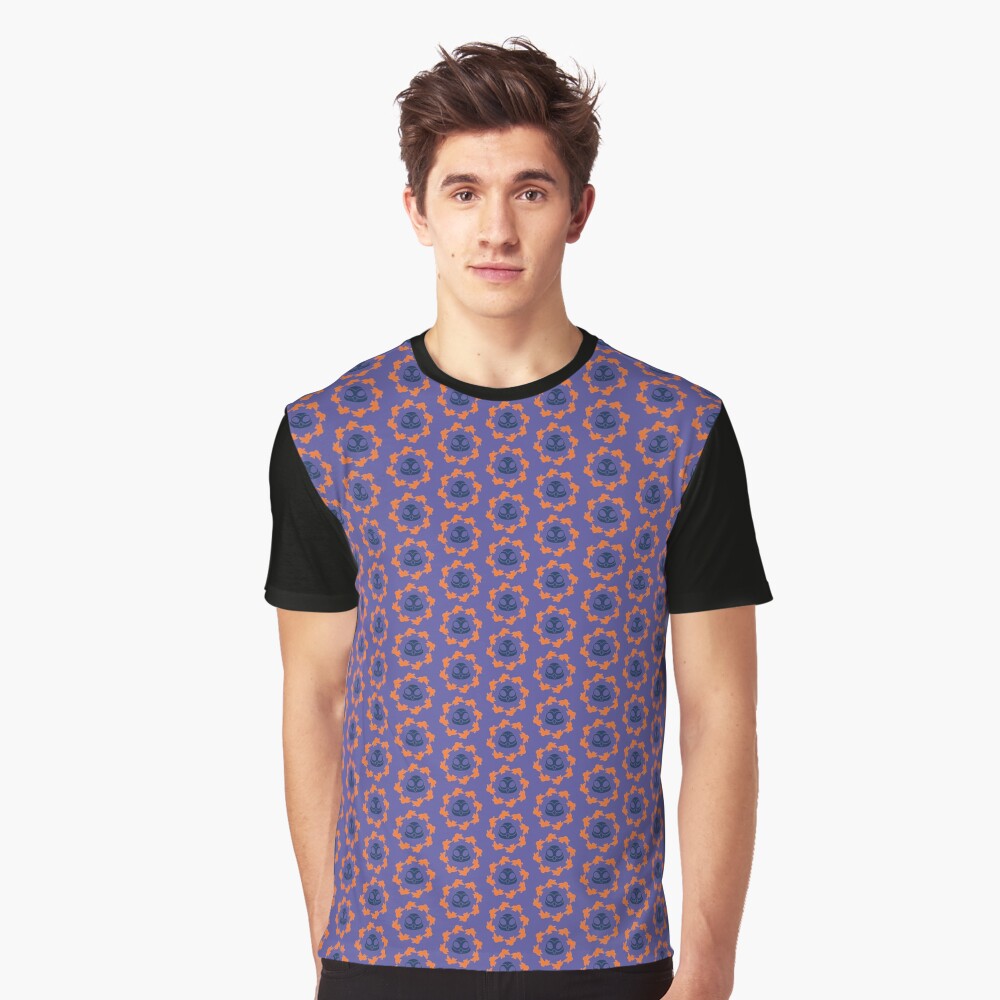 I am a Night Owl Doomed to the Life of an Early Bird, Sub Pattern (Purple) Graphic T-Shirt
