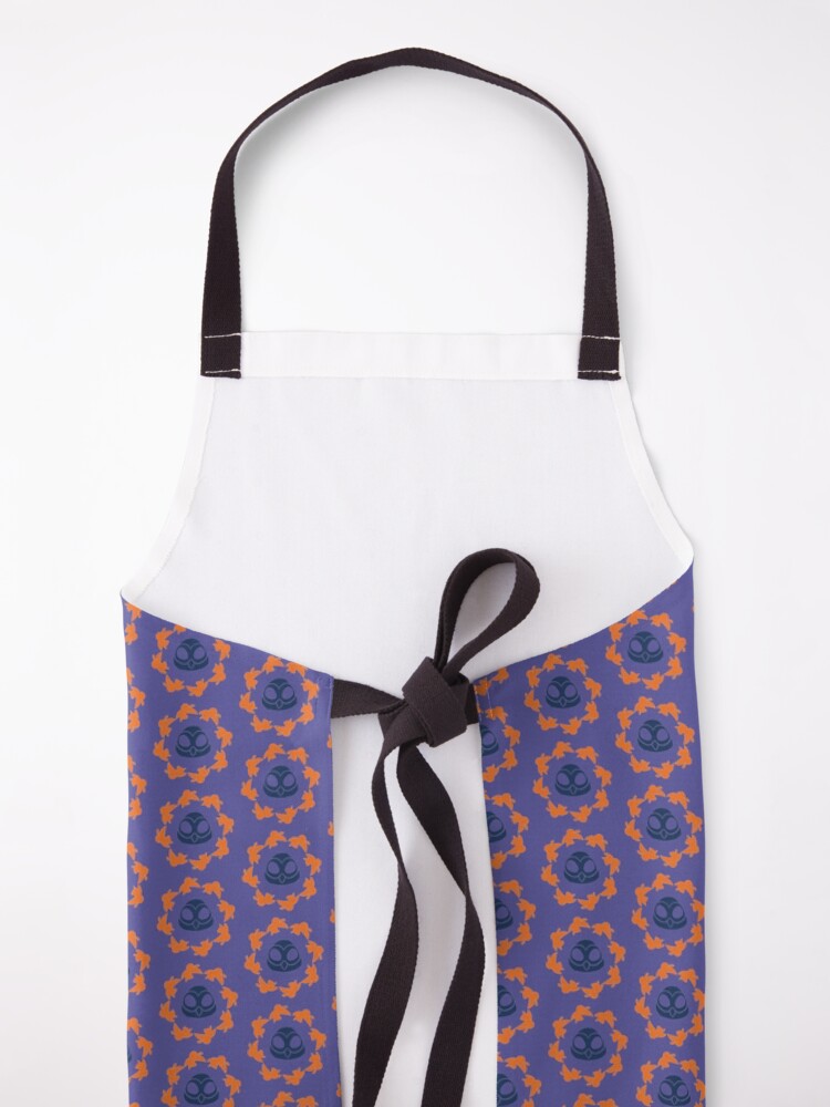 Alternate view of I am a Night Owl Doomed to the Life of an Early Bird, Sub Pattern (Purple) Apron