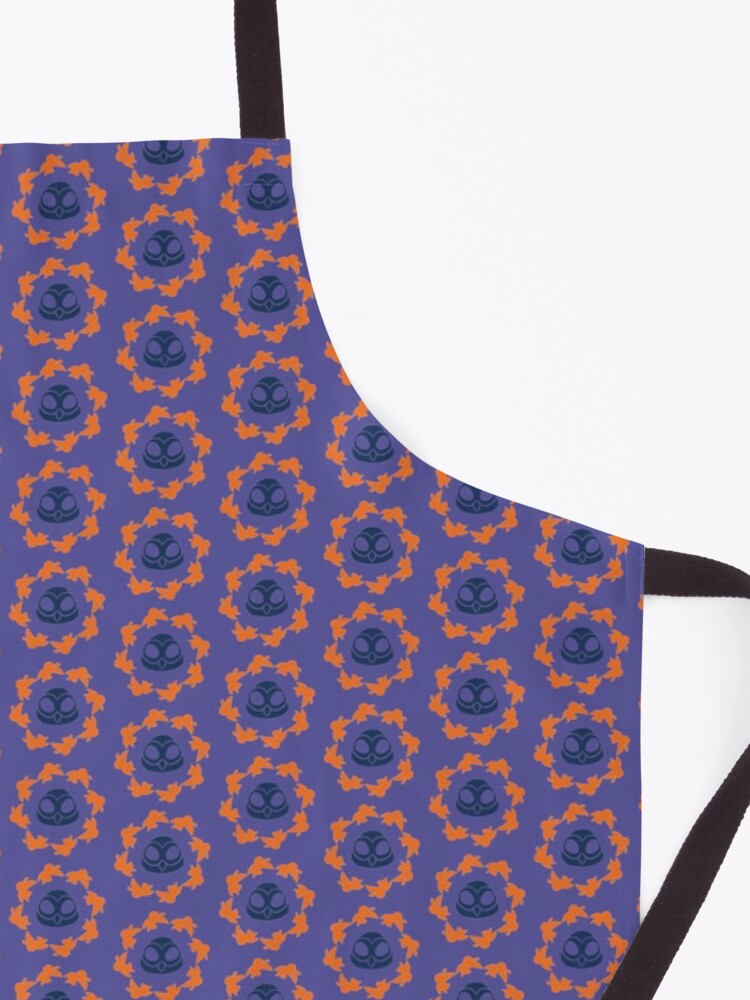 Alternate view of I am a Night Owl Doomed to the Life of an Early Bird, Sub Pattern (Purple) Apron