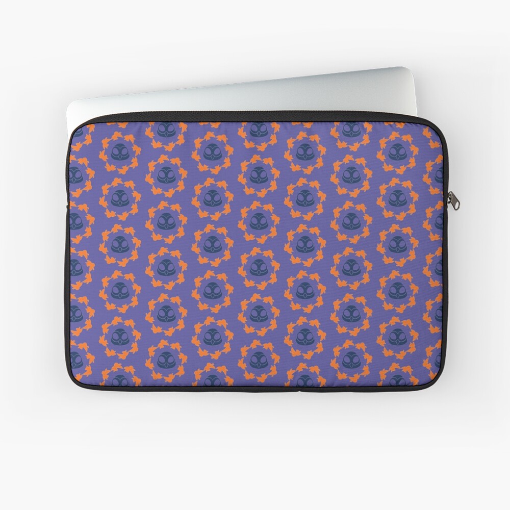 I am a Night Owl Doomed to the Life of an Early Bird, Sub Pattern (Purple) Laptop Sleeve
