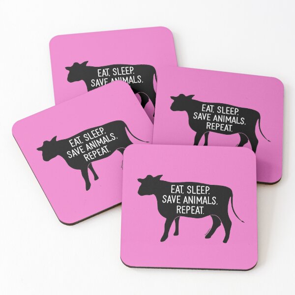 Item preview, Eat, sleep, save animals, repeat. designed and sold by vegansfacts.