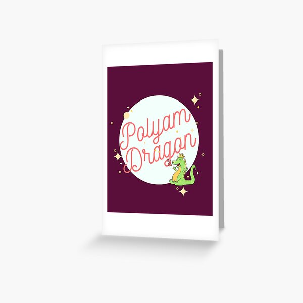 Polyamorous Baby Dragon Greeting Card