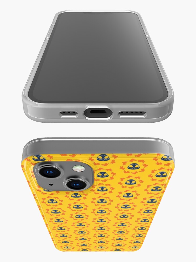 Alternate view of I am a Night Owl Doomed to the Life of an Early Bird, Sub Pattern (Yellow) iPhone Case