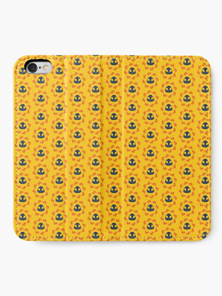 Alternate view of I am a Night Owl Doomed to the Life of an Early Bird, Sub Pattern (Yellow) iPhone Wallet