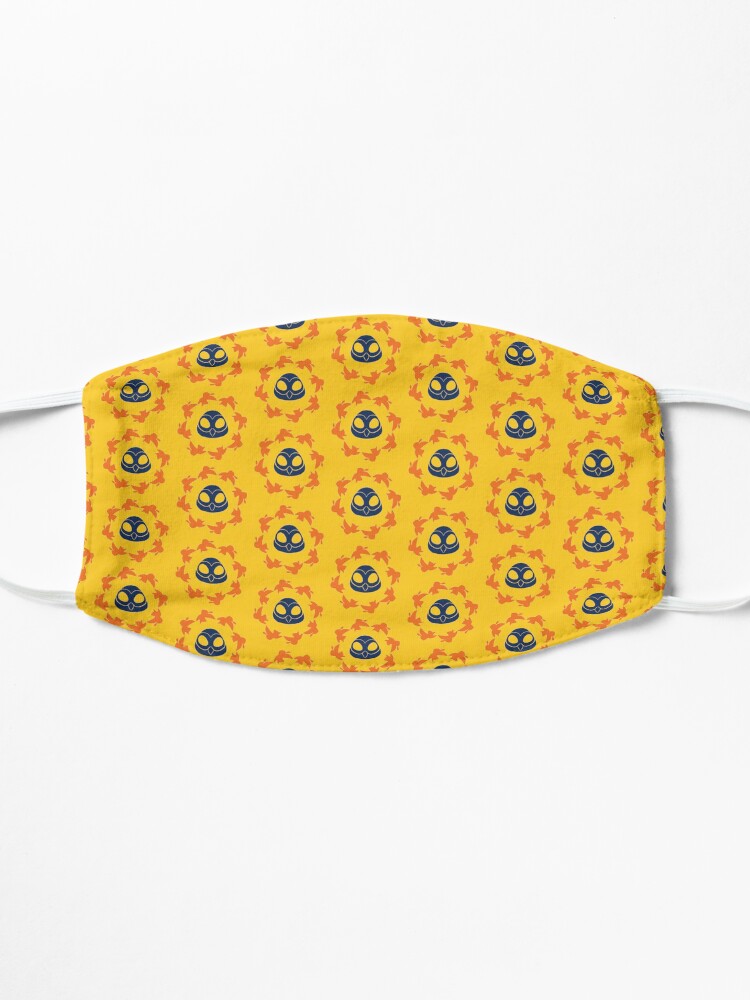 Alternate view of I am a Night Owl Doomed to the Life of an Early Bird, Sub Pattern (Yellow) Mask