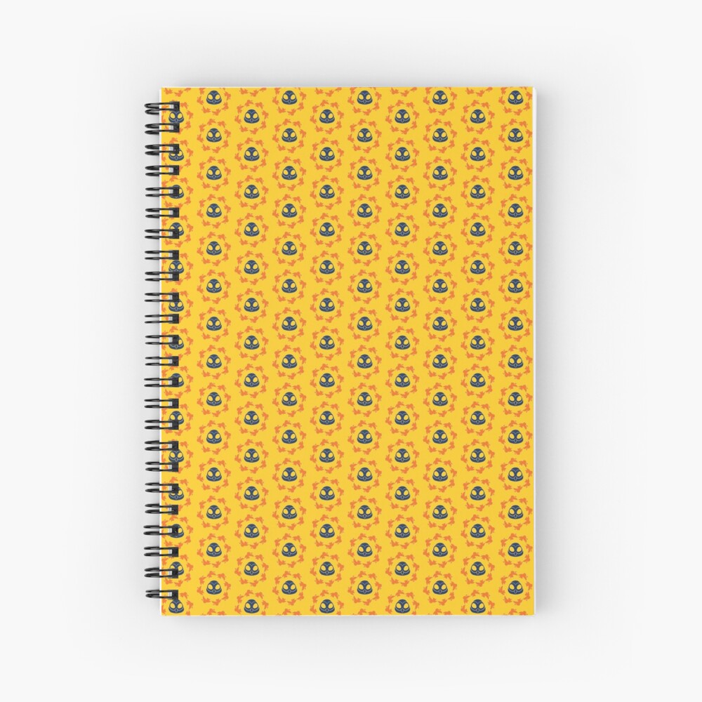 I am a Night Owl Doomed to the Life of an Early Bird, Sub Pattern (Yellow) Spiral Notebook