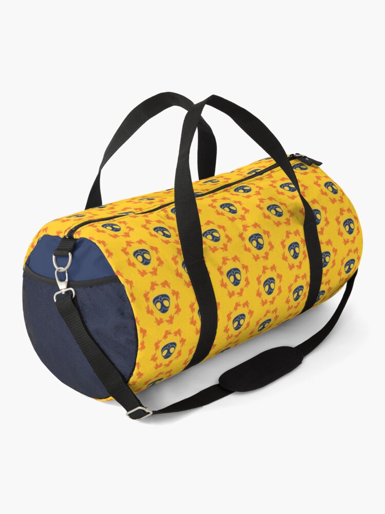 Alternate view of I am a Night Owl Doomed to the Life of an Early Bird, Sub Pattern (Yellow) Duffle Bag