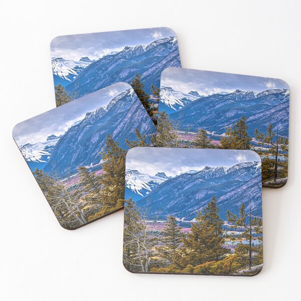 Item preview, Mountain scene illustration designed and sold by CanadianWild418.