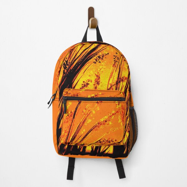 Item preview, Grasses in the sunset watercolor painting orange golden designed and sold by GittaG74.