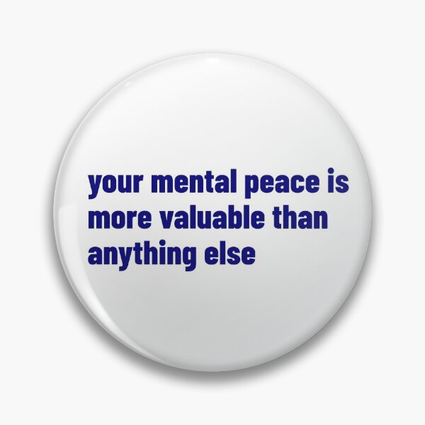 Item preview, Your mental peace in blue text  designed and sold by Luccianos.