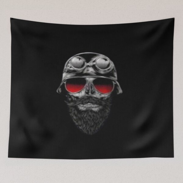 Item preview, Skull With Beard Aviator designed and sold by DAREENTER.