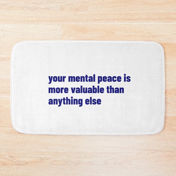 Item preview, Your mental peace in blue text  designed and sold by Luccianos.